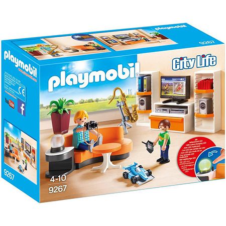 Playmobil 9267 City Life Wohnzimmer mit Lichteffekten für 9,99€ (statt 15€) &#8211; Prime