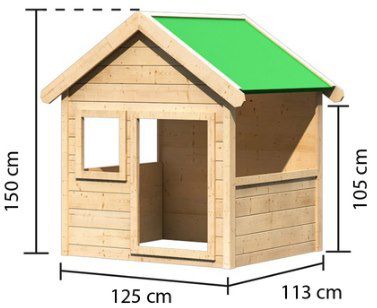 Karibu Akubi Kinderspielhaus aus Holz für 149,99€ (statt 252€)