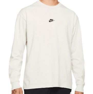 Nike Langarmshirt Sportswear Premium Essentials in Beige für 21,99€ (statt 34€) S bis L