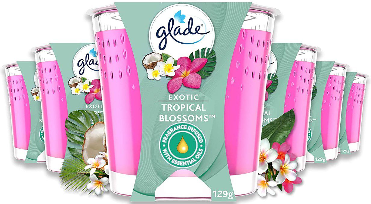 6er Pack Glade Duft Kerzen im Glas mit 30h Brenndauer ab 13,27€ (statt 21€)   SparAbo