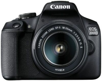 CANON EOS 2000D Spiegelreflex mit 18 55mm Objektiv für 333€ (statt 399€)