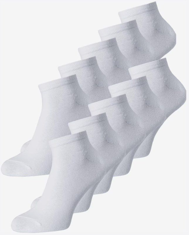 10er Jack & Jones Socken Dongo in Weiß oder Schwarz für 11,94€ (statt 14€)   Einheitsgröße