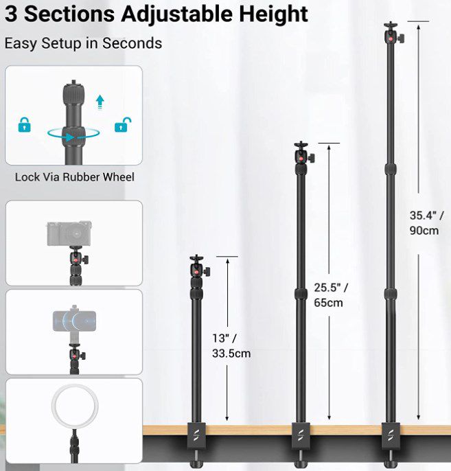 SmallRig Selection Tischklemme mit 360ﾟKugelkopf   z.B für Kameras oder Lampen für 23,03€ (statt 33€)