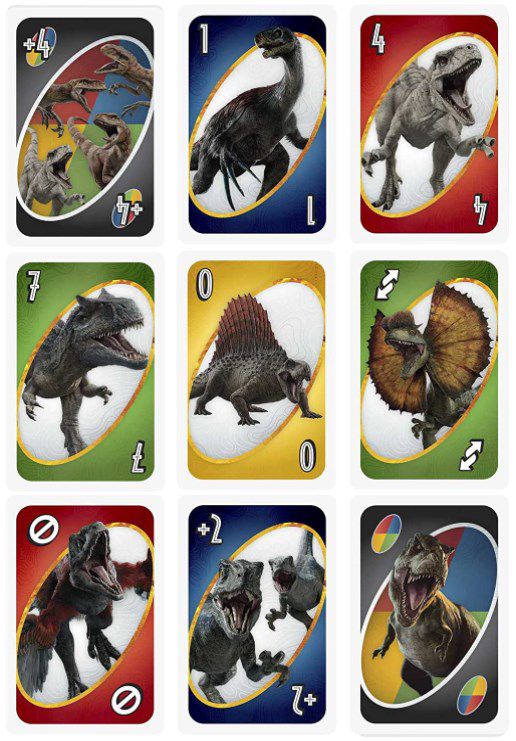 UNO Jurassic World Dominion Kartenspiel mit Sonderregel für 8,99€ (statt 15€)