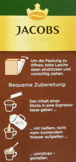 25er Pack Jacobs löslicher Kaffee Espresso ab 1,89€ (statt 2,50€)