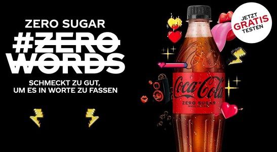 scondoo: Coca Cola Zero Sugar gratis ausprobieren