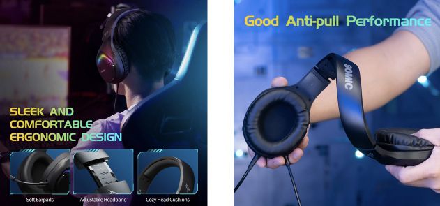 SOMIC G310 Gaming Headset (3,5mm) mit 40mm Treiber & Noise Cancelling für 18,49€ (statt 37€)