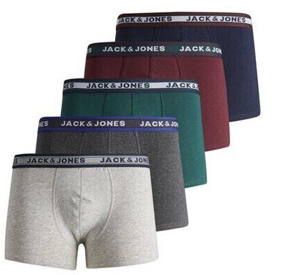 5er Pack JACK & JONES Boxershorts Oliver für 25,42€ (statt 30€)