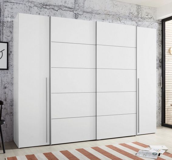 FORTE Dreh /Schwebetürenschrank Narago mit 10 Einlegeböden für 373,94€ (statt 459€)