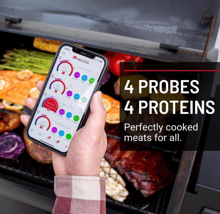 MEATER Block   Premium Kabelloses Smart Fleischthermometer mit 4 Fühler für 254,15€ (statt 289€)