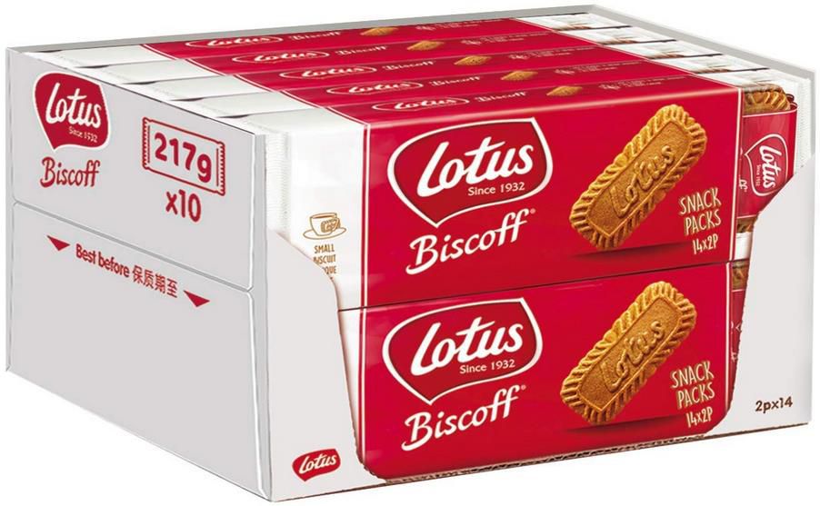 2,17Kg Lotus Biscoff Karamellkekse im 14 x 2 Snack Pack ab 11,97€ (statt 18€)   Prime Sparabo