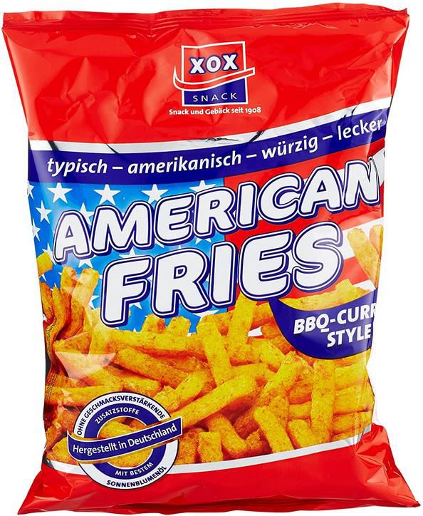 10er Pack XOX American Fries BBQ Curry Style ab 11,11€ (statt 14€)   Prime Sparabo