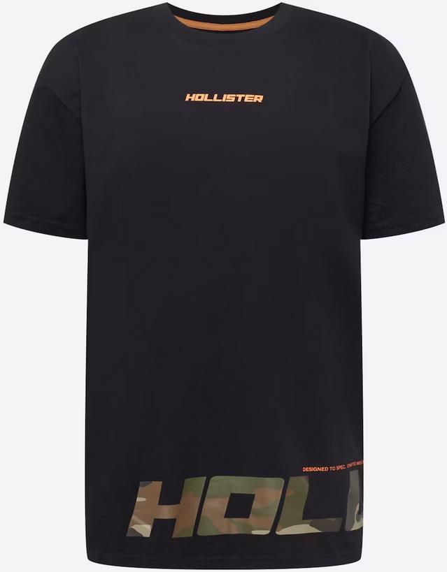 Hollister Herren T Shirt in Schwarz mit Camouflage Print für 14,45€ (statt 30€)