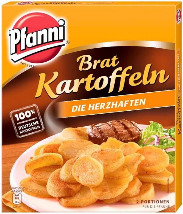 4 x Pfanni Bratkartoffeln   Die Herzhaften, 400g ab 7,52€ (statt 10€)