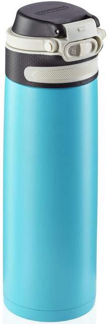 Leifheit Flip Thermobecher mit Filter in Blau, 600ml für 11€ (statt 23€)   Prime