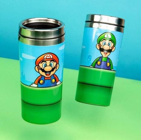 Super Mario Warp Pipe Edelstahl Becher, 450ml für 10,99€ (statt 17€)   Prime