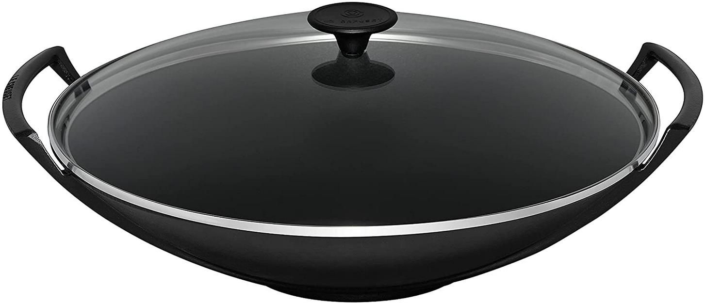 Le Creuset Gusseisen Wok mit Glasdeckel, 36 cm, 4,5 L für 138,54€ (statt 193€)