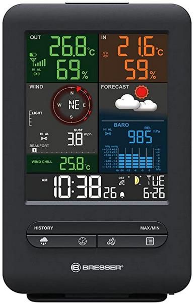 Bresser Wetter Center Beaufort 5 in 1 Funk Wetterstation mit Außensensor für 89€ (statt 126€)