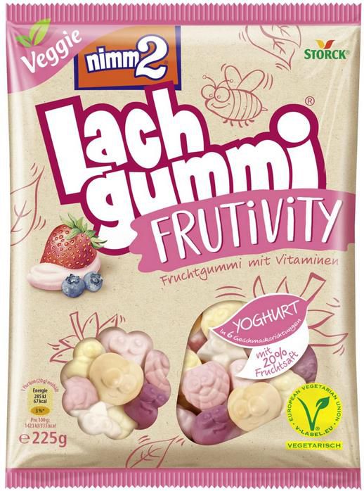 4x nimm2 Lachgummi Frutivity Yoghurt, 225g ab 3,61€ (statt 5€)   Prime Sparabo