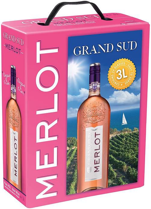 3 Liter Grand Sud Merlot Rosé aus Süd Frankreich ab 8,24€ (statt 10€)   Prime Sparabo