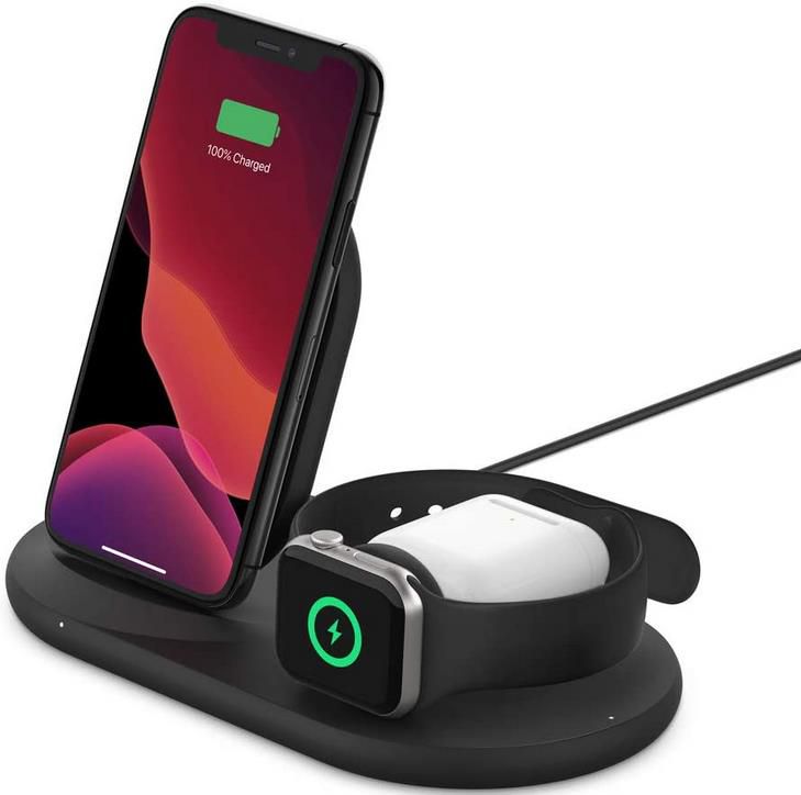 Belkin Boost Charge 3 in 1 Ladestation mit 7,5W für Apple Geräte für 71,52€ (statt 83€)