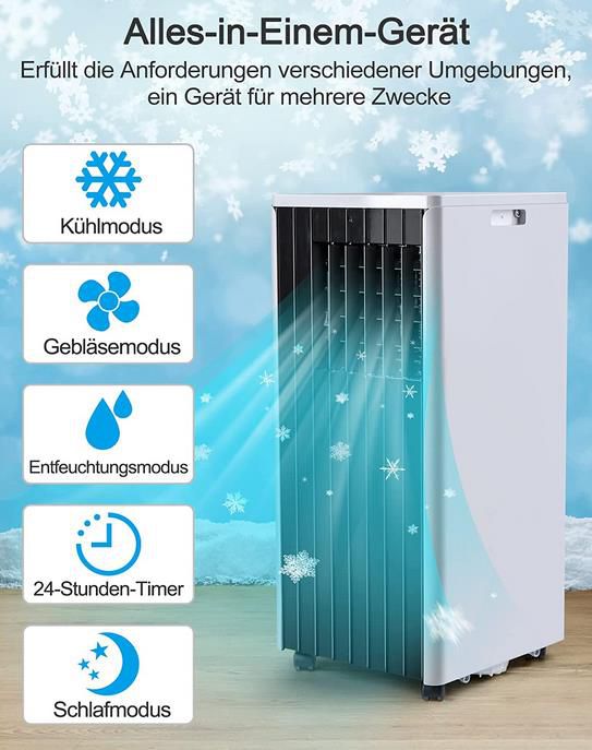 IAGREEA 5 in 1 Mobile Klimaanlage mit 9.000 BTU/h (2,6 kW) für 249,99€ (statt 330€)