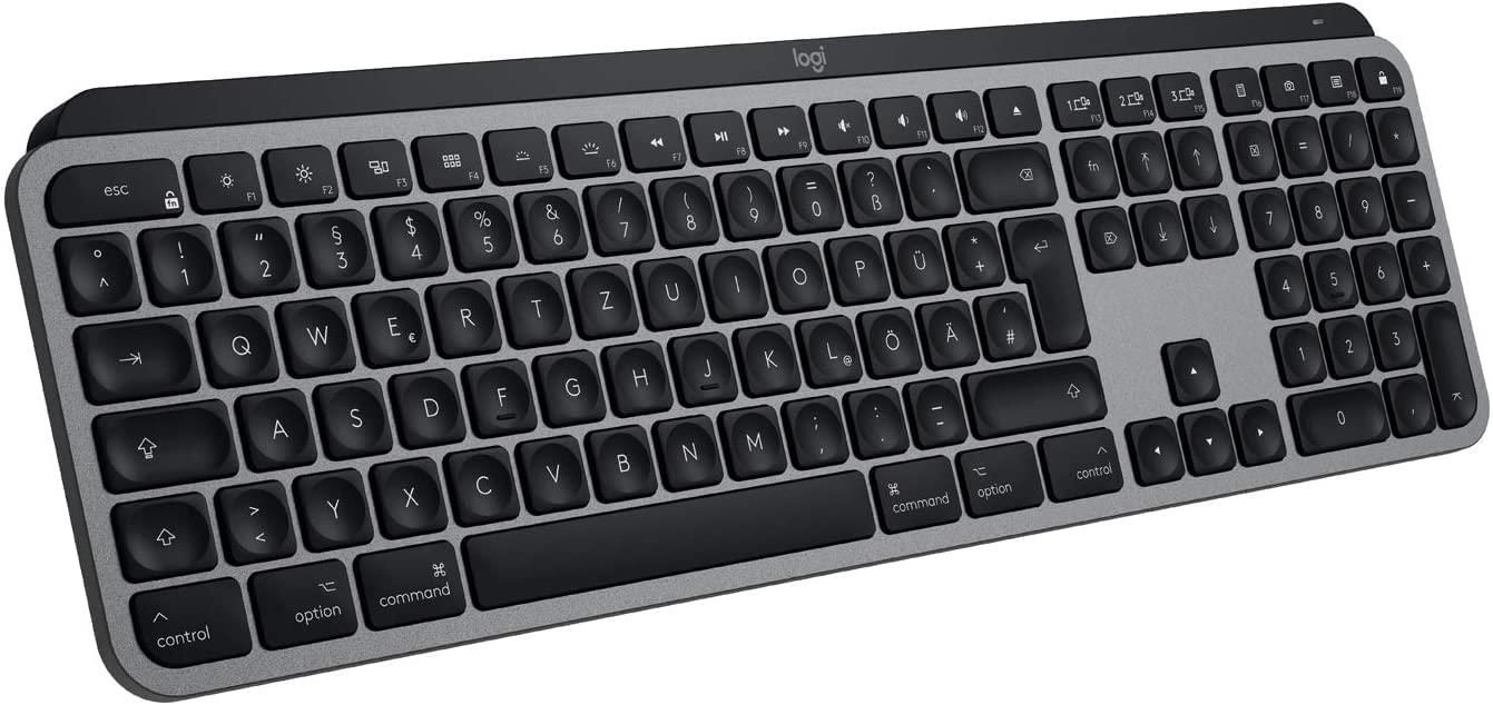 Logitech MX Keys kabellose beleuchtete Mac Tastatur mit Handballenauflage für 69€ (statt 83€)