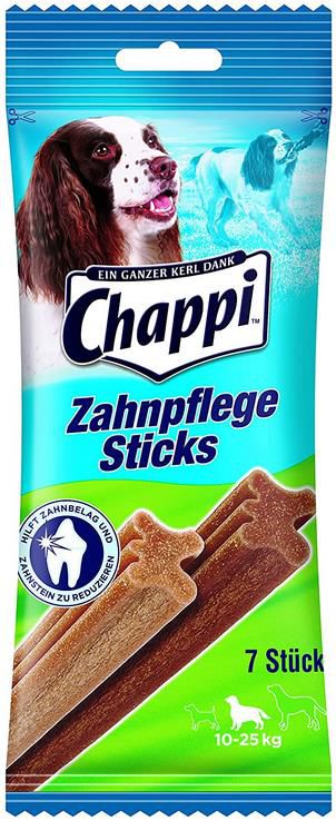 70 Sticks Chappi Dental Hundesnacks zur Reduzierung von Zahnstein & Zahnbelag ab 7,42€ (statt 13€)   Prime Sparabo