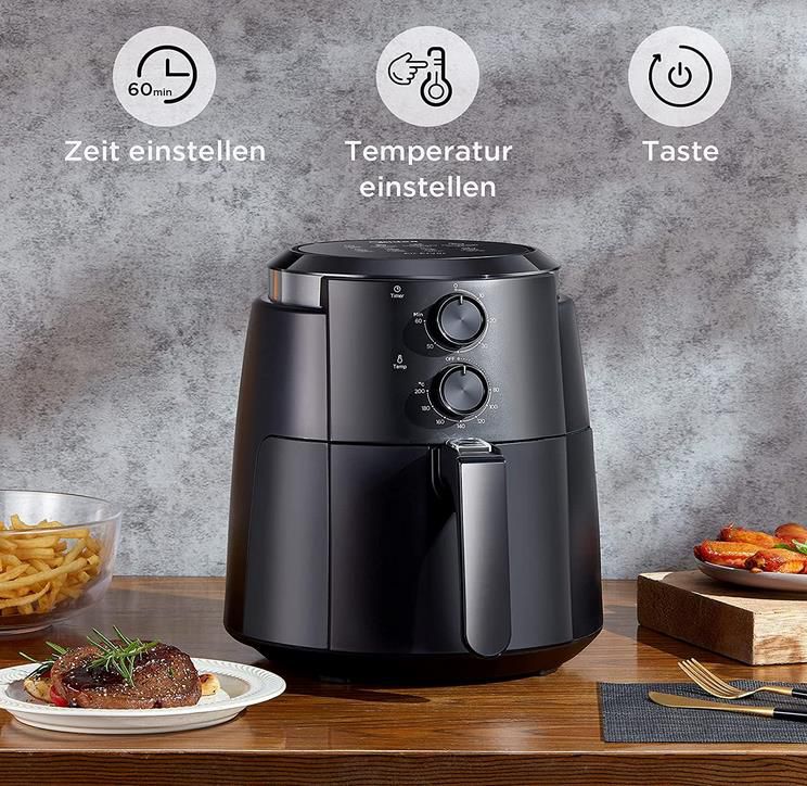 Midea MF TN35B 3.5 XL Heißluftfritteuse mit 1.500W für 49€ (statt 77€)