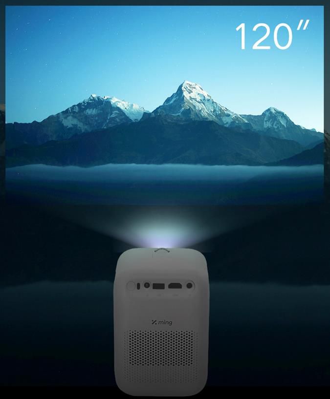 Xming Q1 SE1080P Mini Wireless LED Beamer mit 250 ANSI Lumen, WiFi Screen Sync für 99,99€ (statt 154€)
