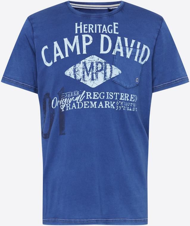 Camp David Herren T Shirt in Blau für 23,94€ (statt 40€)