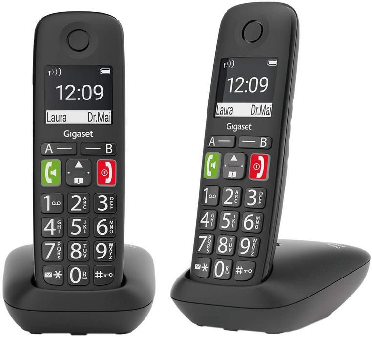 Gigaset E290 Duo   Senioren Telefone mit großen Tasten, Display und Verstärker Funktion für 64,99€ (statt 80€)