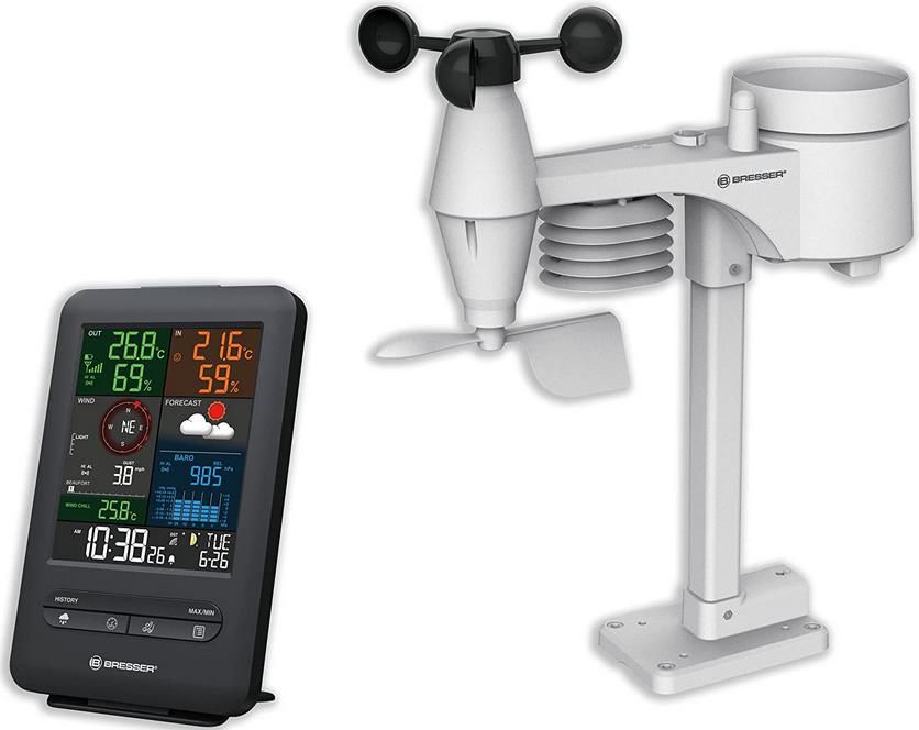 Bresser Wetter Center Beaufort 5 in 1 Funk Wetterstation mit Außensensor für 89€ (statt 126€)