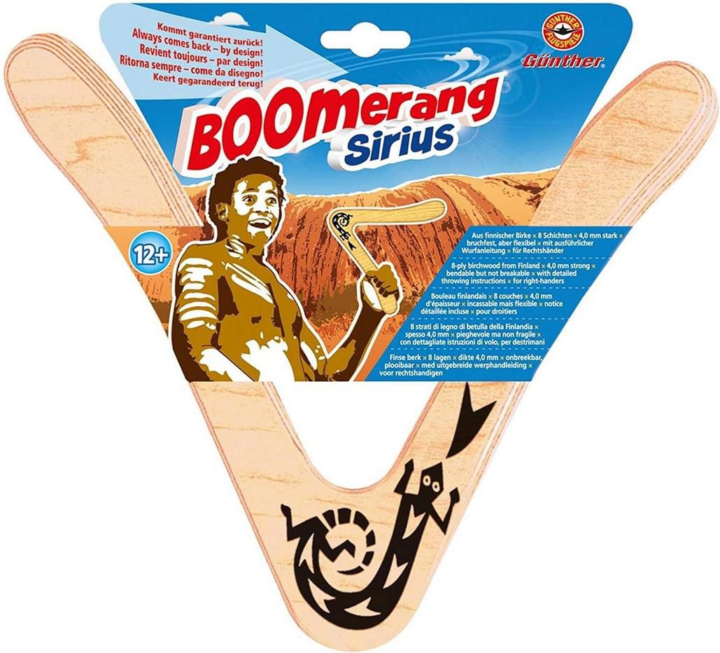 Günther Sirius Boomerang aus Holz, 25cm für 6,96€ (statt 13€)