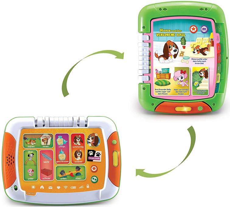 Vtech 80 611204 Lern  und Geschichtentablet für 16,98€ (statt 23€)   Prime