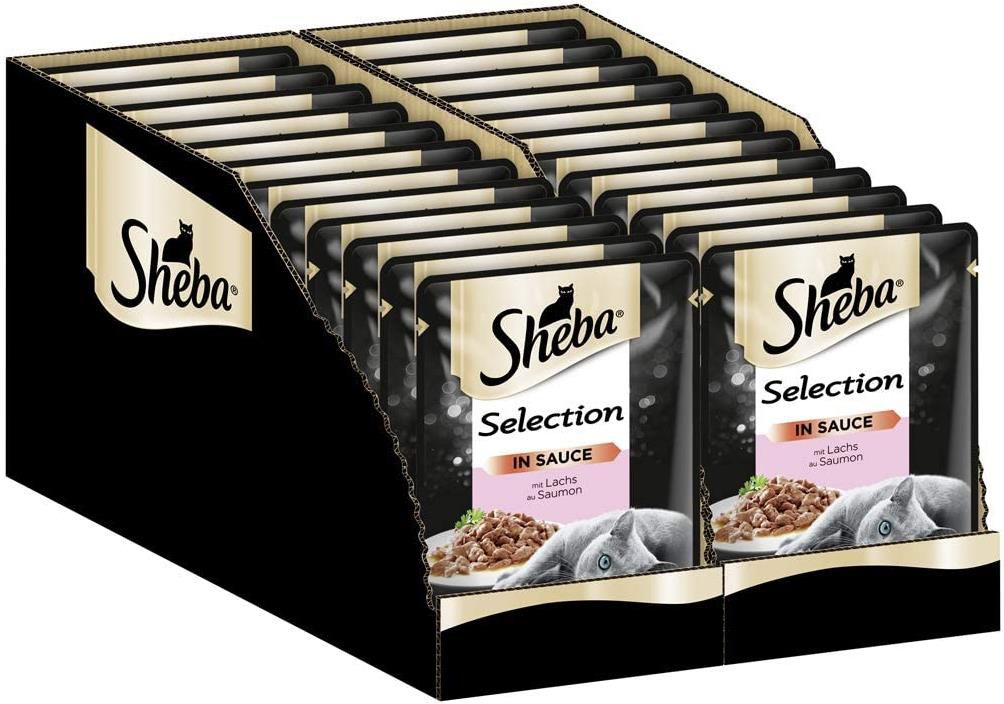 24er Pack Sheba Selection in Sauce mit Lachs, 85g ab 7,20€ (statt 10€)   Prime Sparabo