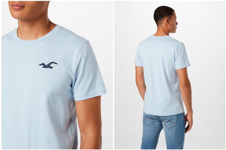 Hollister Herren T Shirt in Opal für 11,93€ (statt 16€)
