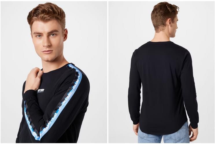 Hollister Herren Langarm Shirt in Schwarz für 11,18€ (statt 25€)