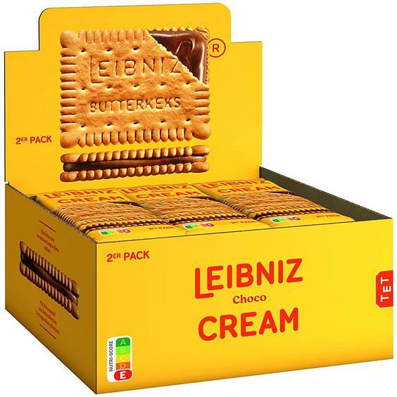 18er Pack Leibniz Cream Choco Butterkekse mit Schoko Cremefüllung ab 7,99€ (statt 13€)