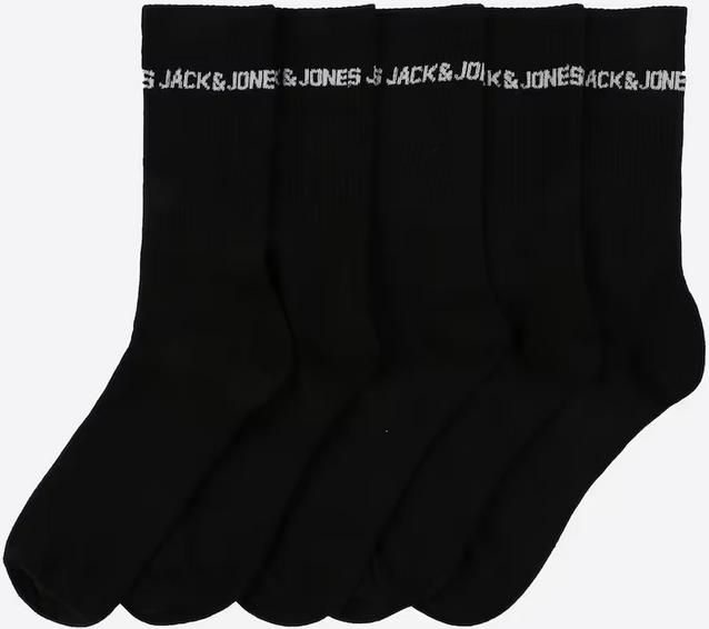 5er Pack Jack & Jones Herren Socken in Schwarz oder Weiß ab 7,74€ (statt 13€)