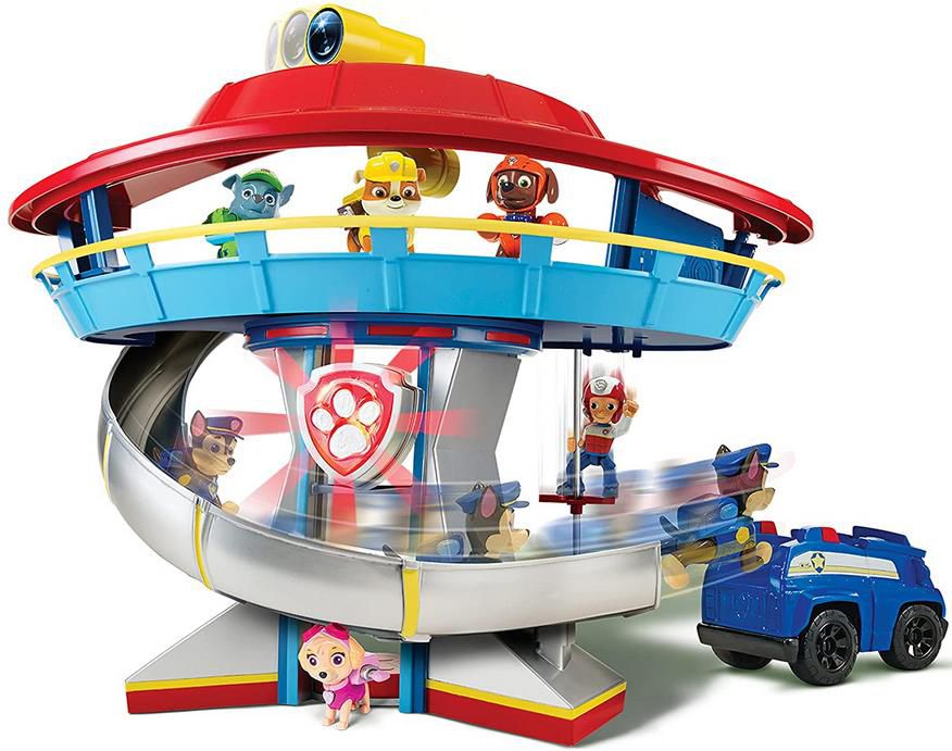 PAW Patrol Lookout Hauptquartier mit Figur, Fahrzeug, Licht  und Geräuscheffekten für 39,98€ (statt 45€)   Prime