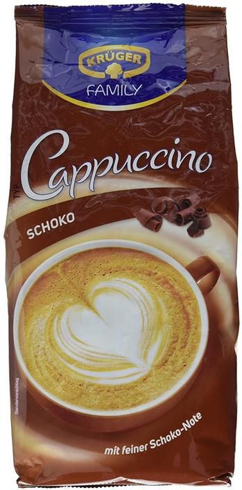 4x Krüger Family Cappuccino Schoko, 500g ab 7,78€ (statt 13€)   Prime Sparabo