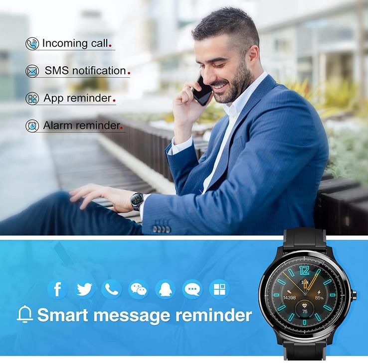 TouchAI 1,3 Zoll Smartwatch mit Aktivity Tracker für 20,34€ (statt 37€)