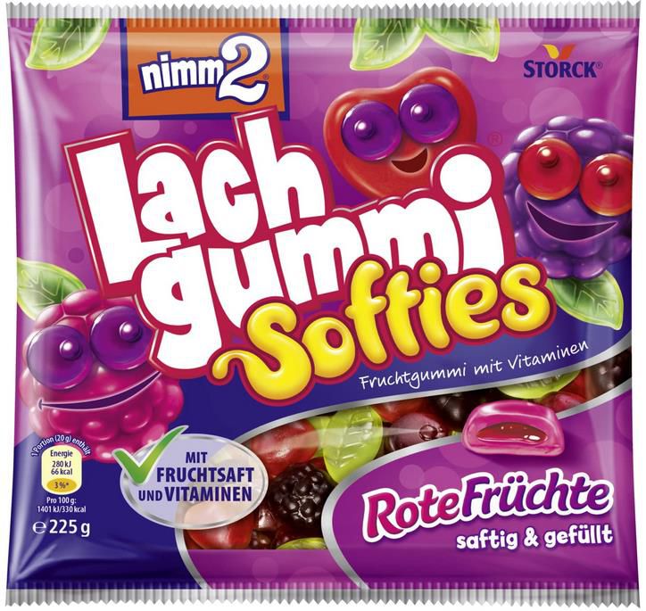 5x nimm2 Lachgummi Softies Rote Früchte ab 4,30€ (statt 6€)   Prime Sparabo