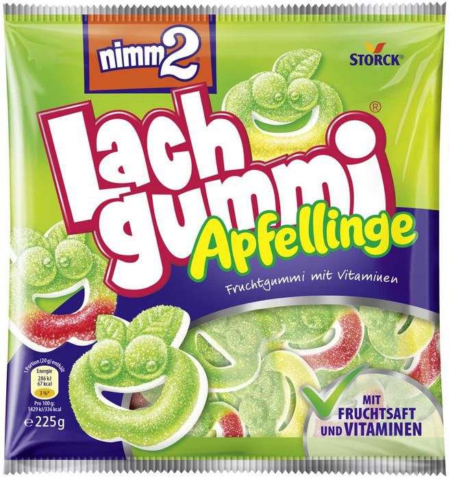 nimm2 Lachgummi Apfellinge, 225g ab 1,07€ (statt 1,48€)