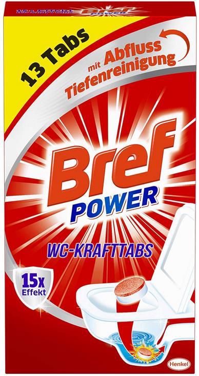 13er Bref Power WC Kraft Tabs mit 15x Effekt ab 2,39 (statt 3,25€)   Prime Sparabo