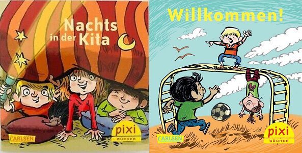 Pixi Buch Nachts in der Kita und Willkommen gratis