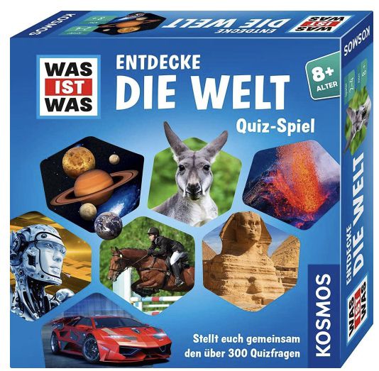 KOSMOS   WAS IST WAS Entdecke die Welt Quiz Spiel ab 8 Jahren für 6,99€ (statt 10€)