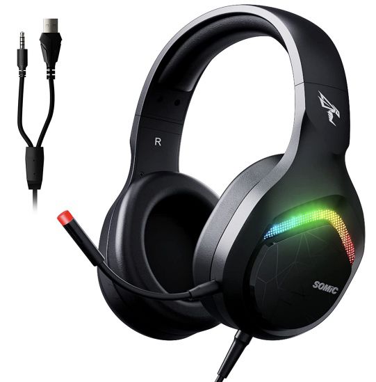 SOMIC G310 Gaming Headset (3,5mm) mit 40mm Treiber & Noise Cancelling für 18,49€ (statt 37€)