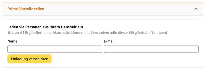 Reminder: Amazon Prime Versandvorteile mit Freunden & Bekannten teilen